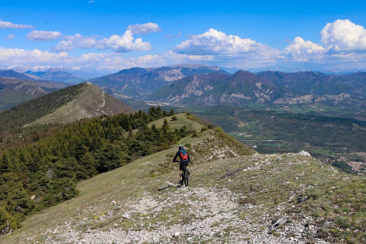 vtt en haut de montagne 